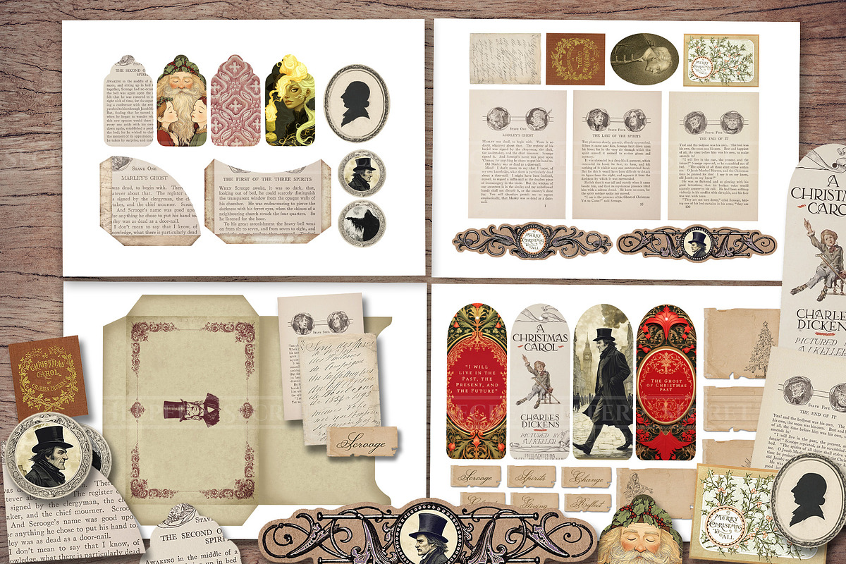 A Christmas Carol Scrapbook Kit, a Seasonal Illustration by Secret Helper (Photo 4 of 8)