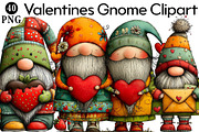 Valentines Gnome Clipart Bundle, an Illustration by Daily.Designs (Thumbnail 1 of 5)