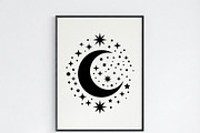 50 Crescent Moon with Stars, an Empty State Illustration by Amazin_art (Thumbnail 13 of 47)