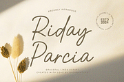 Riday Parcia Signature, a Script Font by Salamahtype (Thumbnail 1 of 7)