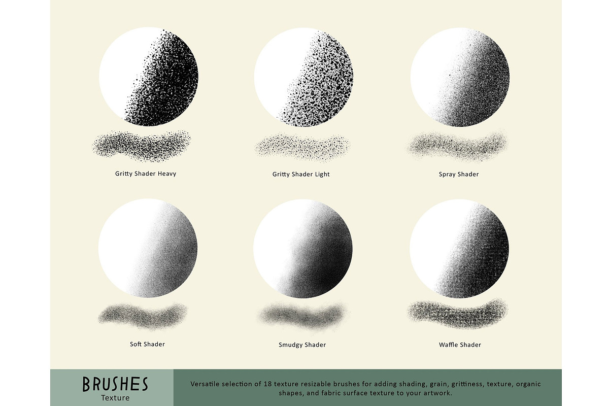 Procreate Texture Brush & Stamp Pack, a Brush Add-On by essillustration (Photo 6 of 17)