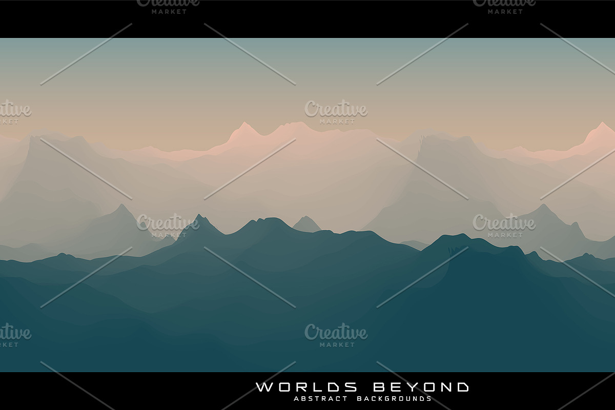 Worlds Beyond 6 Backgrounds, an Illustration by GarryKillian (Photo 6 of 7)