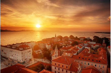 Top view of the Zadar, Croatia., an Architecture Photo by Nature and travel