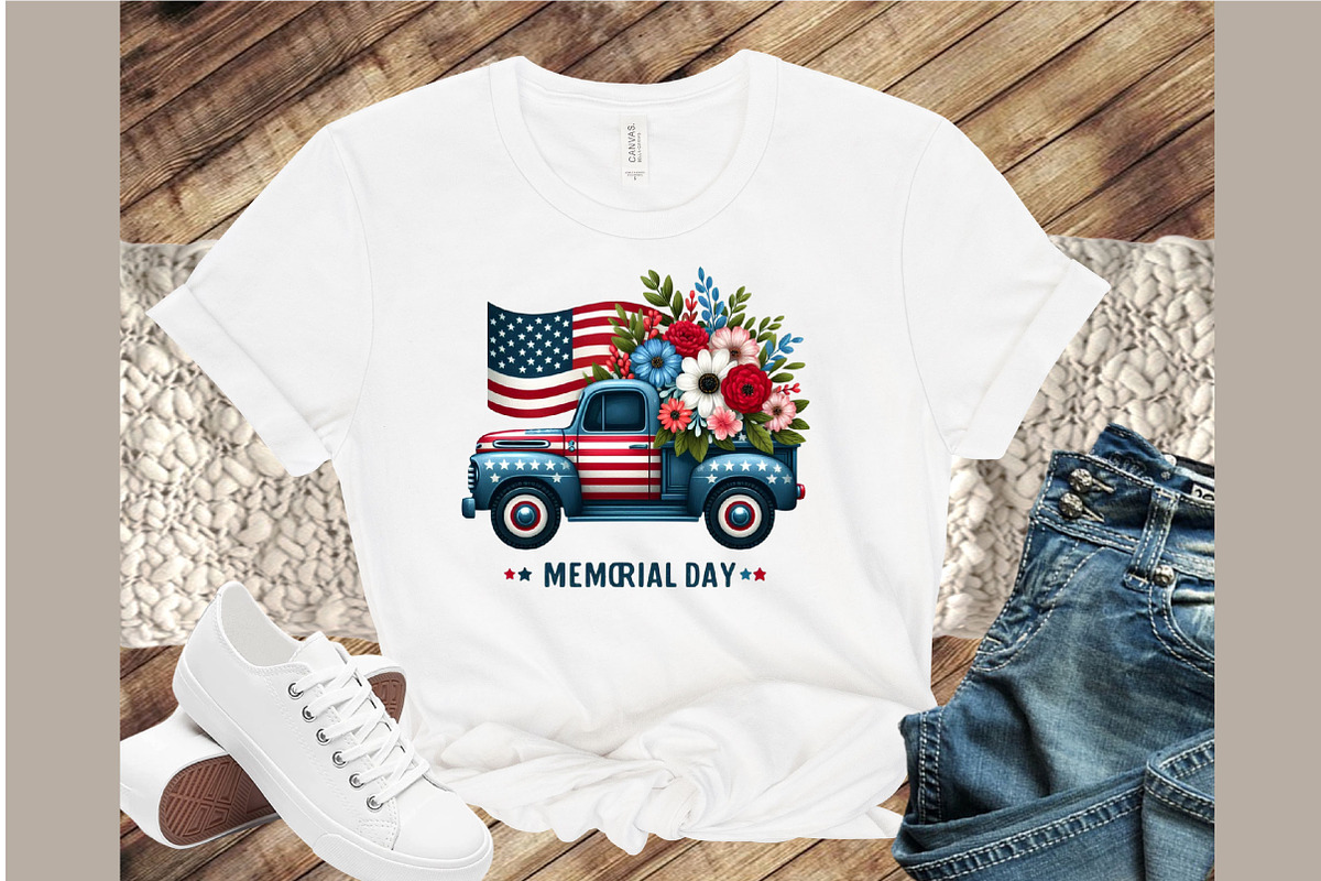 Memorial Day  Truck Clipart The Down, an Animal Illustration by Sublimation Artist (Photo 2 of 6)