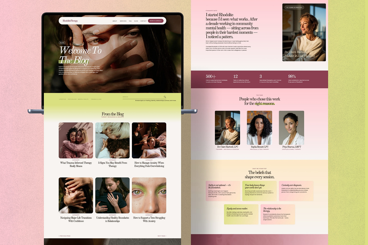 Showit Website template Therapist, an App Template by Digital&Chic (Photo 5 of 8)