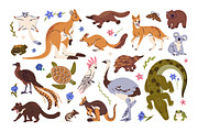Australian animals and plants set, an Animal Illustration by PaperTrident (Thumbnail 1 of 4)