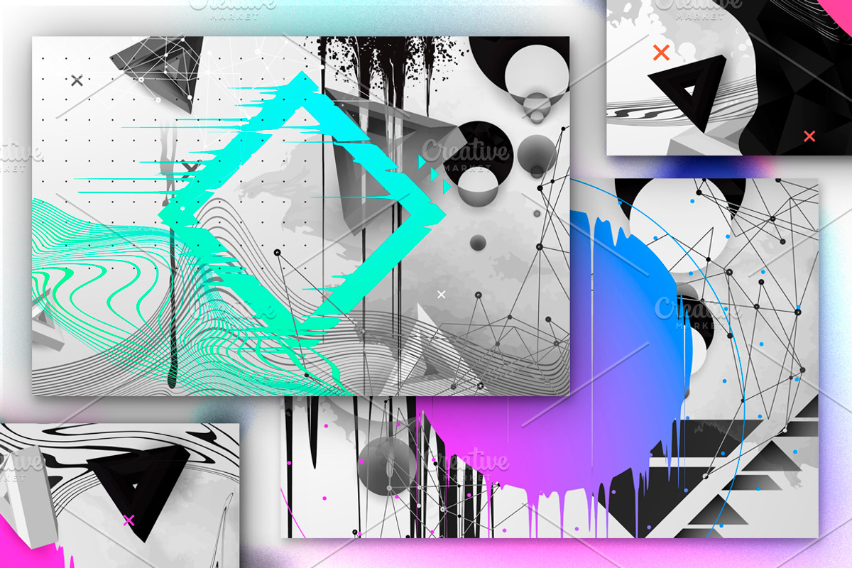 Abstract Creative Geometric design, an Illustration by Gluiki (Photo 8 of 8)