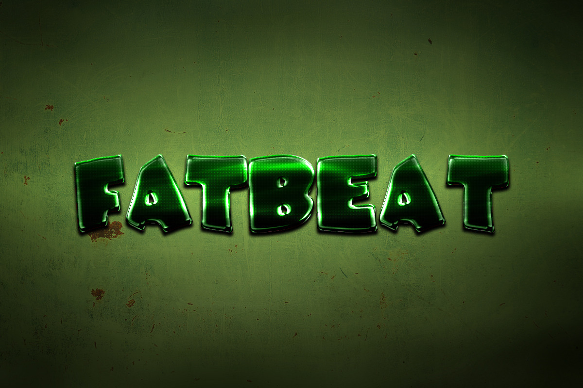 Dubstep Text Styles for Photoshop, a Layer Style Add-On by Creativenauts