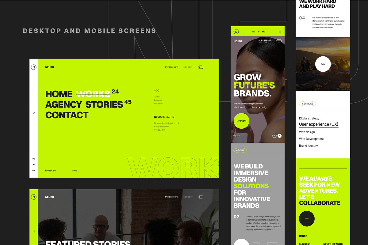 NEURO v2 - Agency Figma Web UI, an UI Kit Template by neuwebz (Photo 3 of 5)