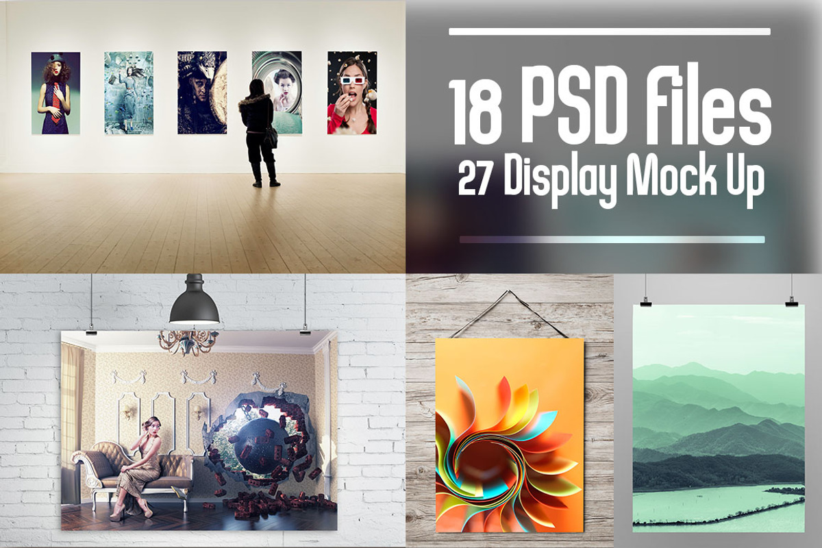 Minimalist Poster Mock Up Bundle, an Advertising Mockup by Pixel Place (Photo 5 of 11)