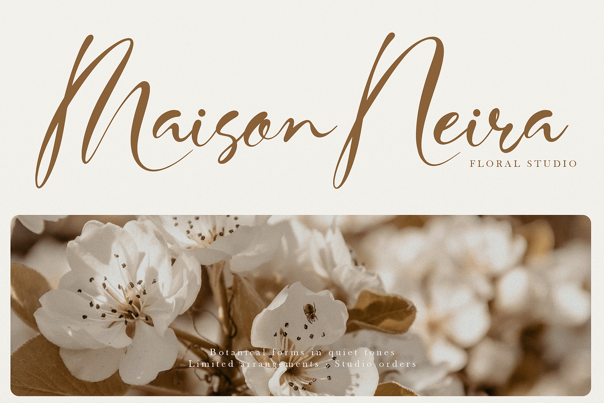 Haniquta | Beauty Calligraphy Script, a Script Font by gracetype_studio (Photo 5 of 12)