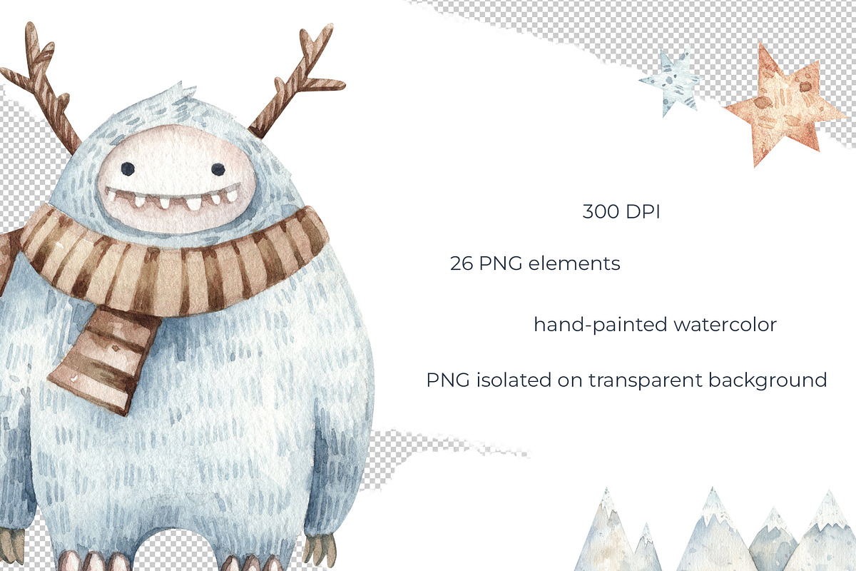 Winter collection - Yeti, a Seasonal Illustration by Dashamoony (Photo 3 of 4)