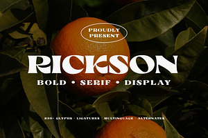 Rickson - Bold Serif