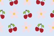 Cherries & Daisies Set of 7 Seamless, a Pattern Graphic by Amy Lynn Grover (Thumbnail 10 of 10)
