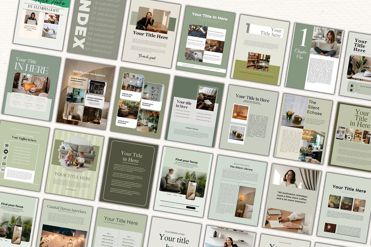 100 Page EBOOK TEMPLATE CANVA, a Templates & Theme by iloveTemplate (Photo 3 of 6)