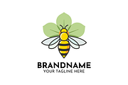 Honey Bee Mascot Vector Logo, a Branding & Logo Template by Megafox Studio (Thumbnail 1 of 2)