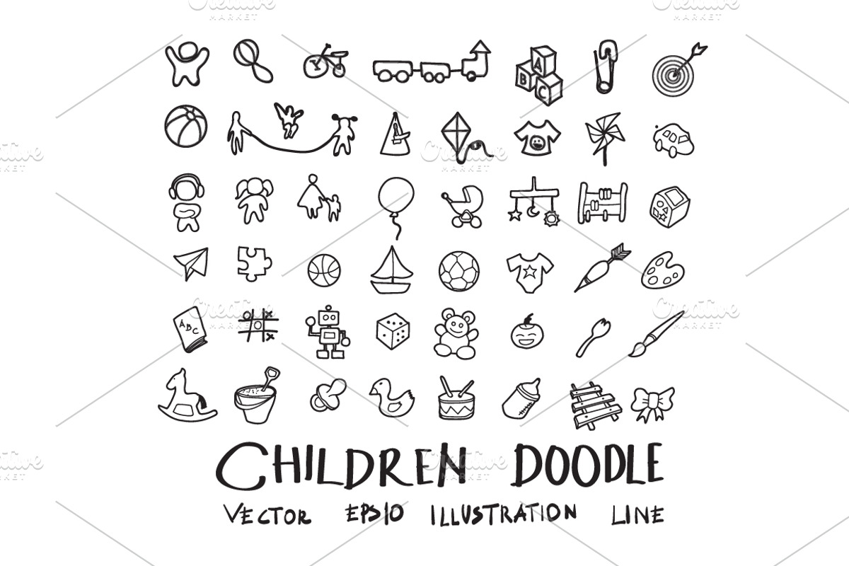 871 Hand Draw doodle icons set, an Outline Icon by TKDoodle (Photo 18 of 19)