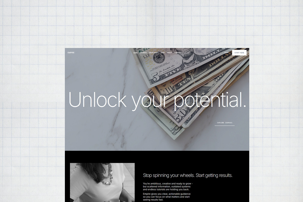 Empire - Squarespace Template, a Squarespace Template by Gem Media (Photo 3 of 4)