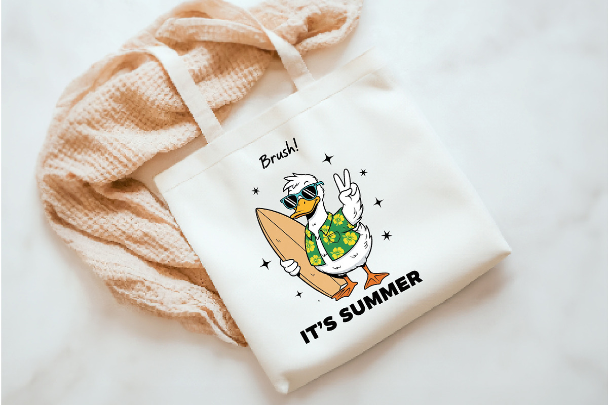 Bruh It’s Summer Goose PNG, an Illustration by Watercolor design (Photo 3 of 3)