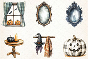 Creepy and Cozy Halloween Clipart, an Illustration by Libby Wishes (Thumbnail 5 of 5)