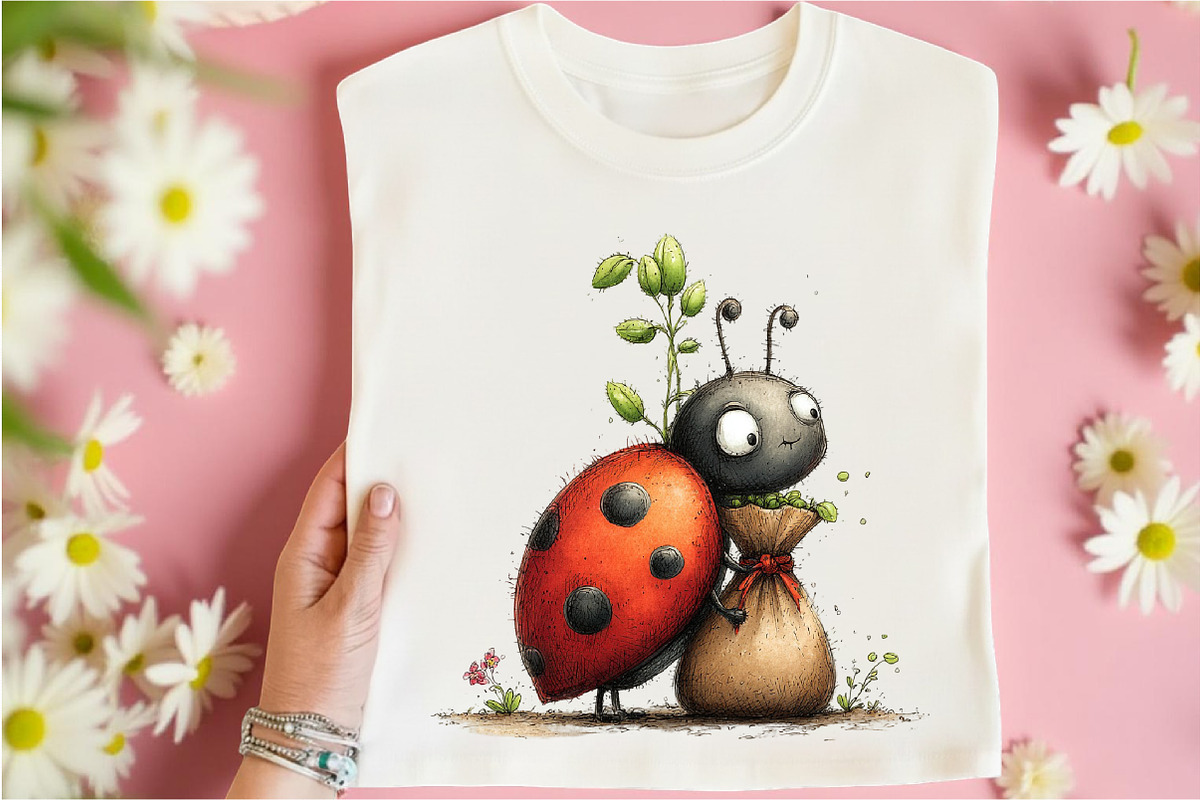Whimsical Spring Ladybug Clipart, an Illustration by Libby Wishes (Photo 6 of 8)