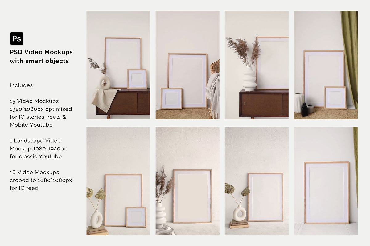 Video Frame Mockups Bundle, a Mockup by Kate Roubin (Photo 4 of 21)