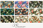 80 vintage birds seamless pattern, a Pattern Graphic by Poppy Lane Studio (Thumbnail 7 of 11)