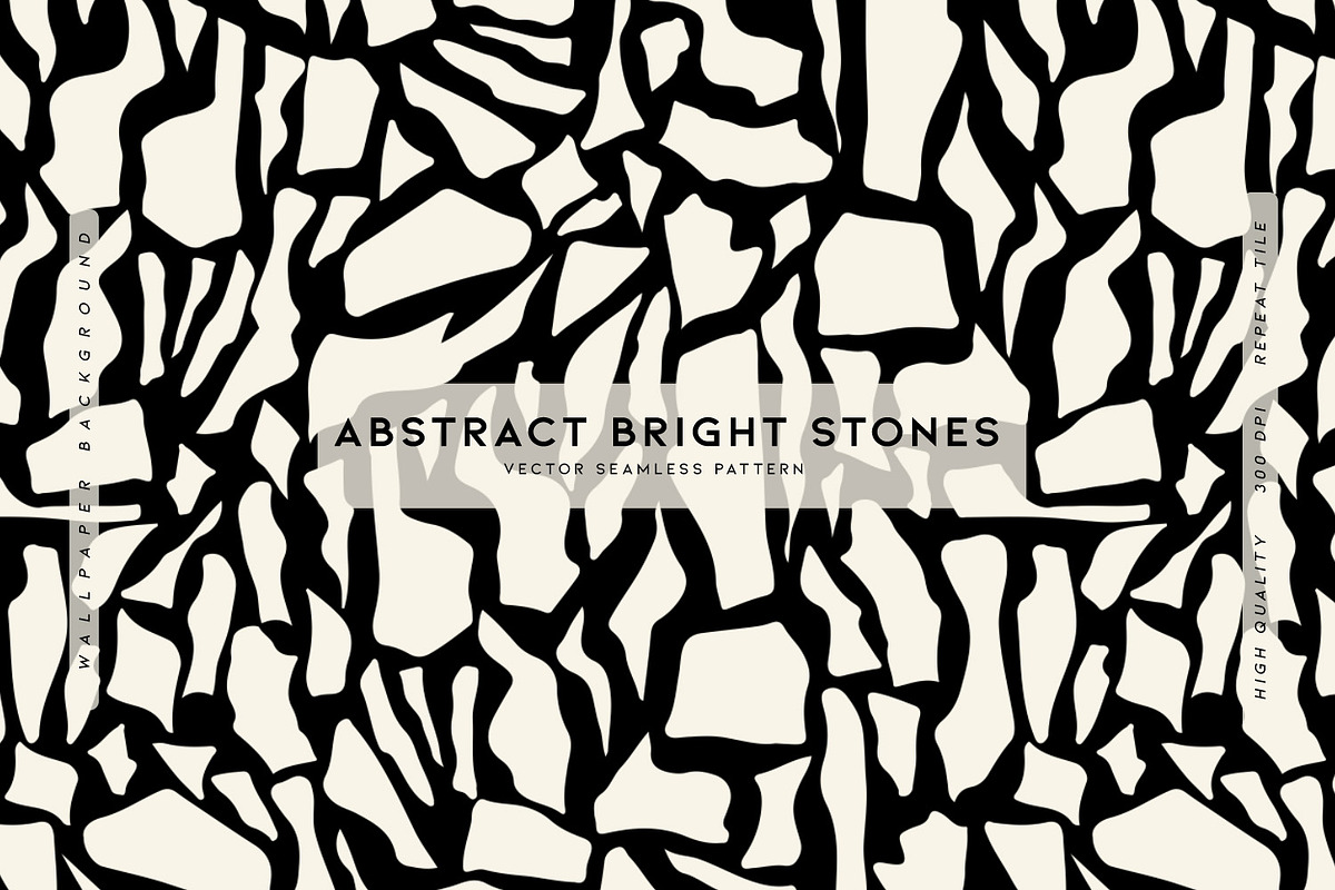 Abstract White Rock Shapes, a Wallpaper Graphic by MalyskaStudio (Photo 1 of 6)
