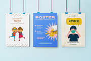 A2 Hanging Poster Mockup, a Print Template by 2M GRAPHICS DESIGN (Thumbnail 4 of 10)