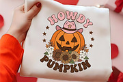 Howdy Pumpkin Western Fall PNG, a Seasonal Illustration by CrexoraLab (Thumbnail 2 of 4)