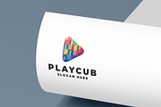 Cubic Play Button Logo, a Branding & Logo Template by Design_Planet (Thumbnail 1 of 2)