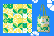 Mosaic Fruit and Veggie. Eco Food, a Food Illustration by Lettering_Logo (Thumbnail 8 of 15)