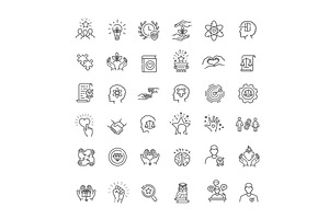 Ethics Icons. Linear Icons, an Object Illustration by Tettygreen