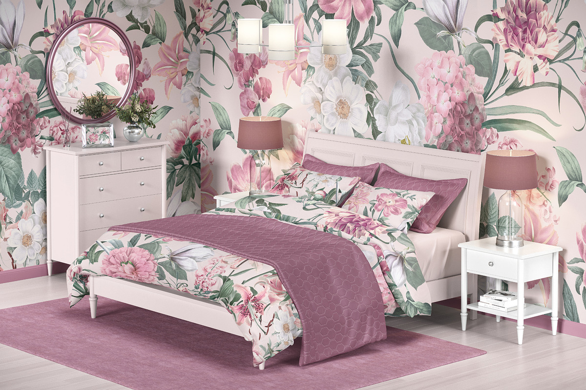 Florenza Botanical Flower Pattern, a Pattern Graphic by Fabrivo (Photo 7 of 10)