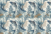 Seamless Pattern Set Sea Creatures, a Pattern Graphic by Designs by Helen Trupak (Thumbnail 6 of 11)
