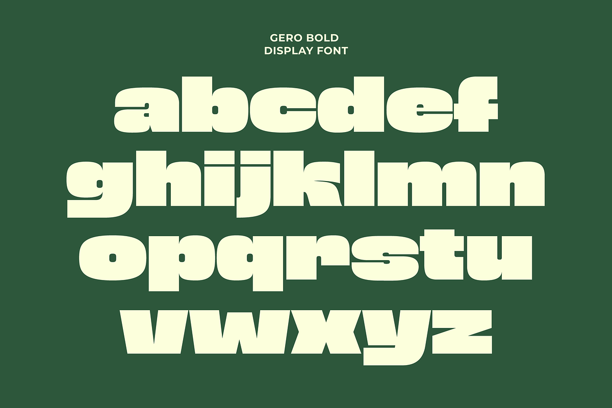 Gero - Bold Font, a Sans Serif Font by limitype (Photo 5 of 12)