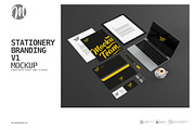Stationery Branding Mockup Template, a Print Template by mockupteam1 (Thumbnail 1 of 2)