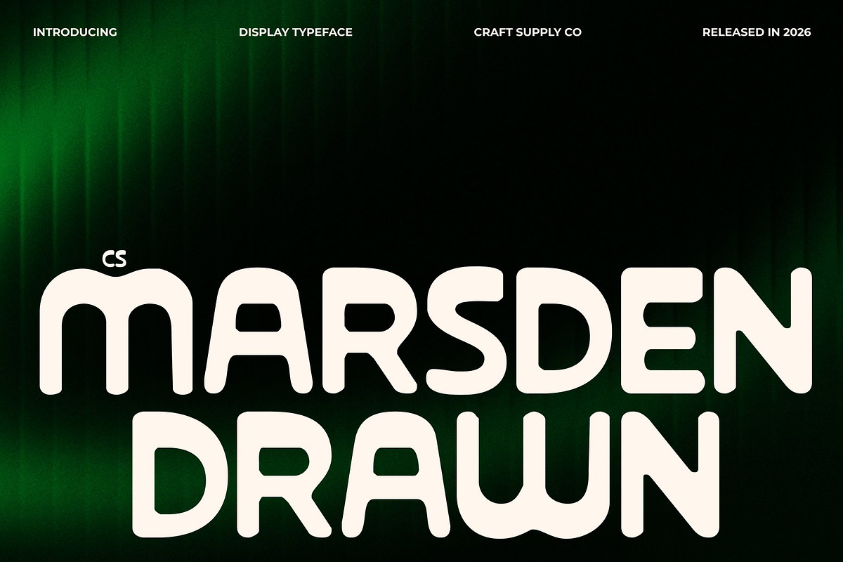 CS Marsden Drawn, a Sans Serif Font by Craft Supply Co. (Photo 1 of 8)