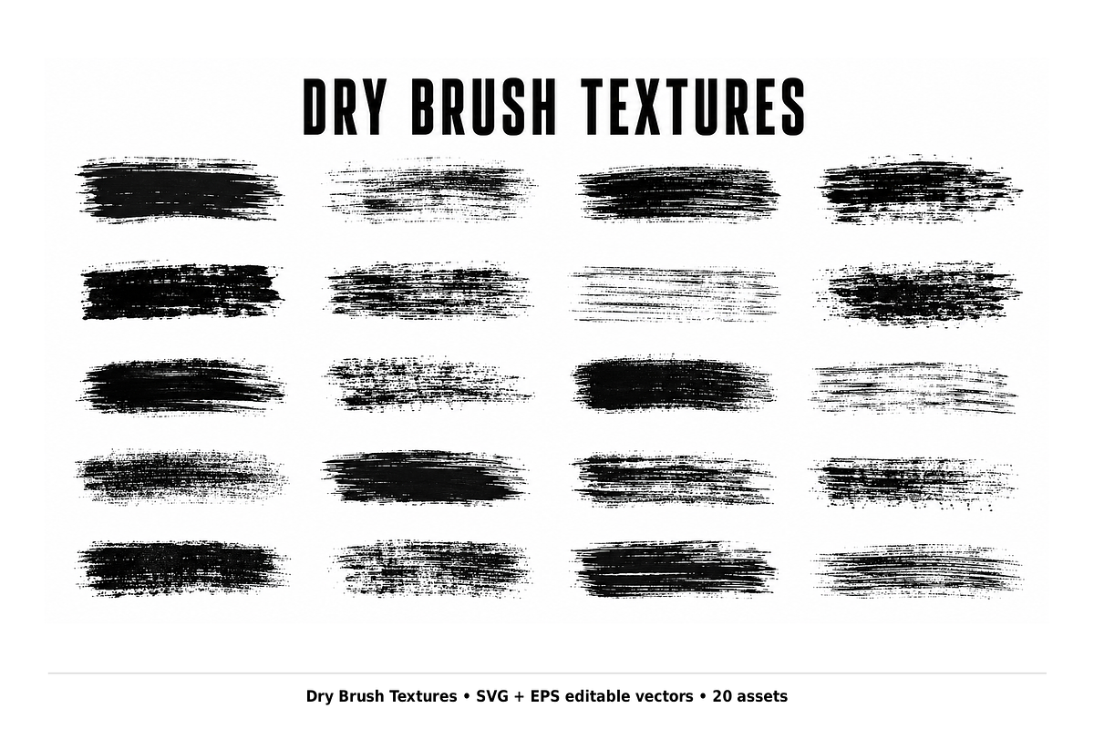 204 Ink Texture Vector Brushes, a Brush Add-On by ZinetroN (Photo 5 of 13)