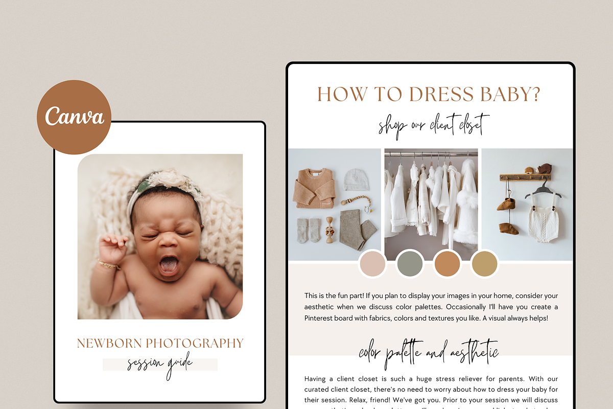 Newborn Photography Client Guide, a Templates & Theme by Sweet Little Muse (Photo 1 of 4)