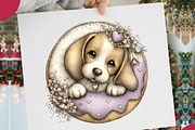 Funny Valentine Peeking Dog Clipart, an Illustration by designcity5 (Thumbnail 5 of 5)