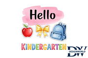 Back to School Hello kindergarten, an Illustration by Designworld (Thumbnail 1 of 3)