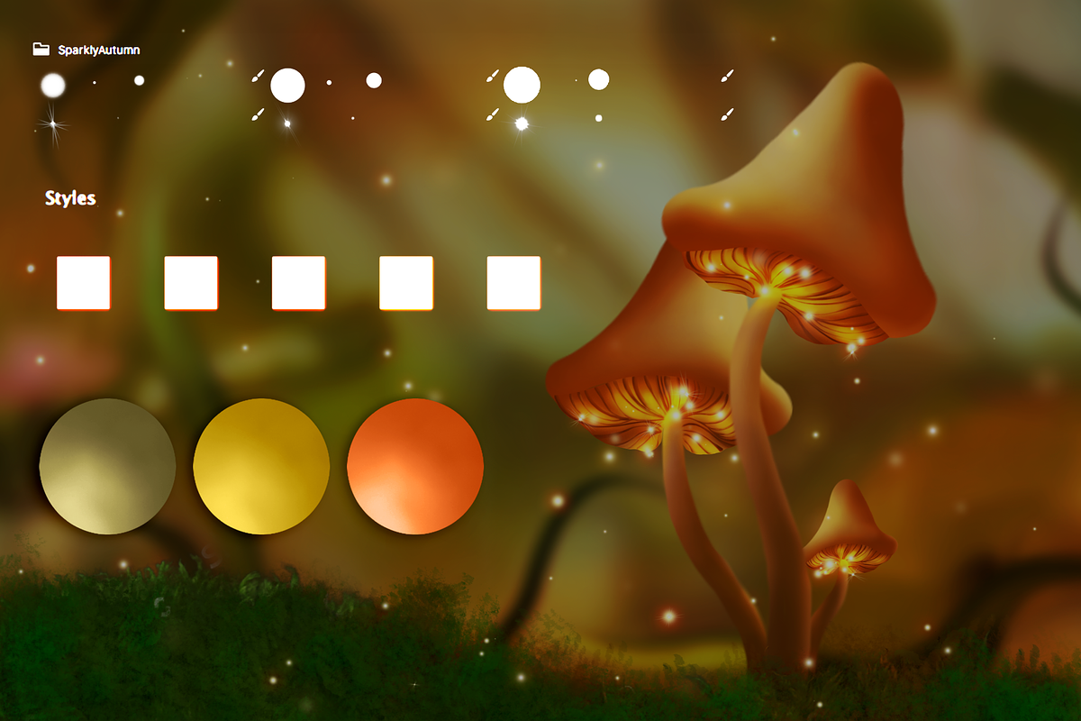 CartoonAutumn Swatches for Photoshop, a Palette Add-On by FaeryDesign (Photo 2 of 3)