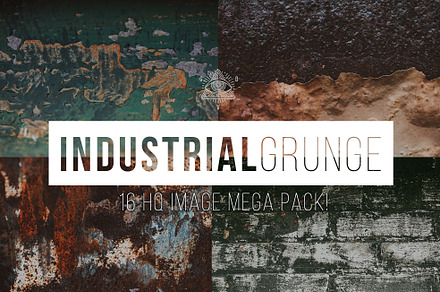 Industrial Texture Grunge Photo Pack, an Industrial Photo by Gradivis