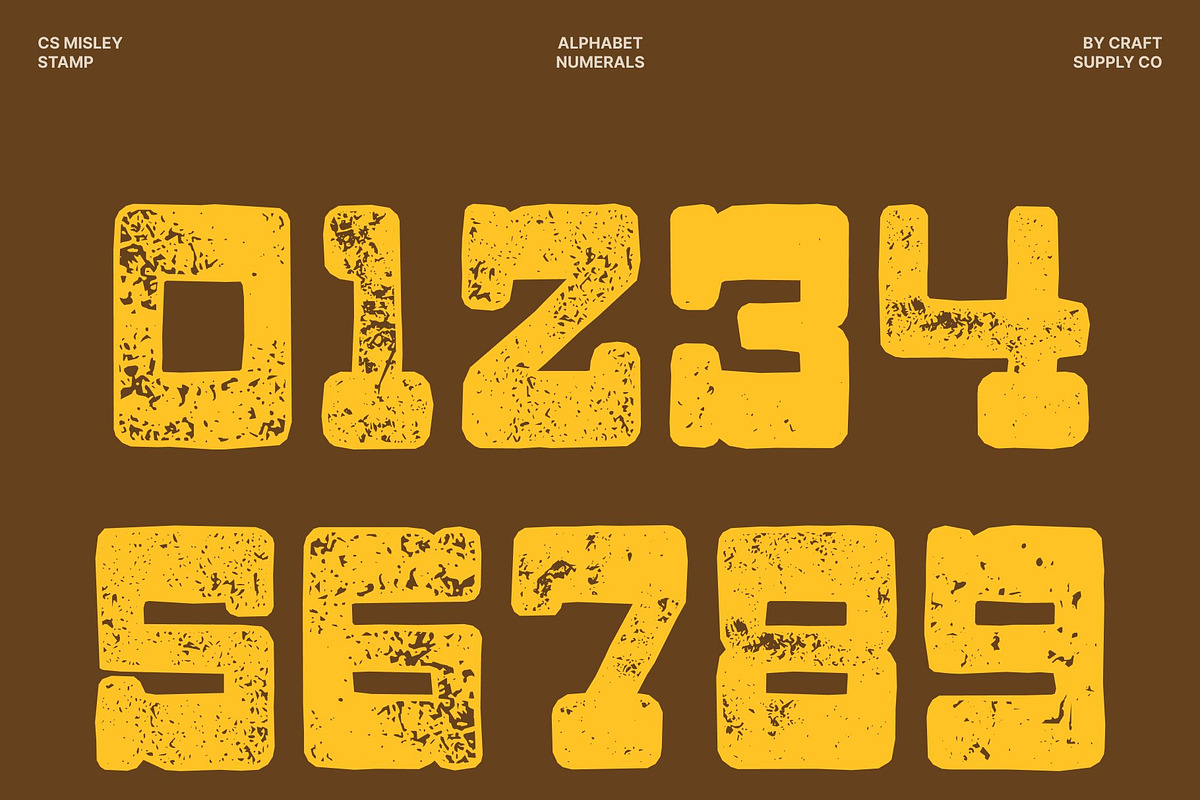 CS Misley Stamp, a Slab Serif Font by Craft Supply Co. (Photo 5 of 8)