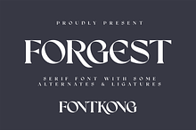 Forgest – Bold Serif Typeface