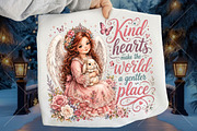 Kind Hearts Make the World Angel, a Seasonal Illustration by Canvas Craft (Thumbnail 1 of 6)