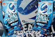 Beach Volleyball Event Flyer, a Flyer Template by regalDRAW (Thumbnail 2 of 3)