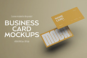Business Card Mockups, an Advertising Mockup by Milka (Thumbnail 1 of 4)