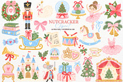 Nutcracker Ballet Clipart Christmas, a Seasonal Illustration by SugarCloudStudioArt (Thumbnail 1 of 6)